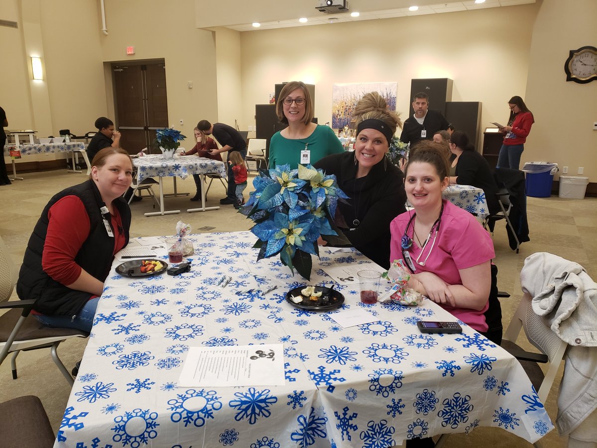 Eventidesharily's tweet photo. This year's holiday party was a blast! Staff gathered to bond, enjoy food, play games and win prizes.🤗 #EventideFargo #HappyHolidays https://t.co/PRk0U6meH4