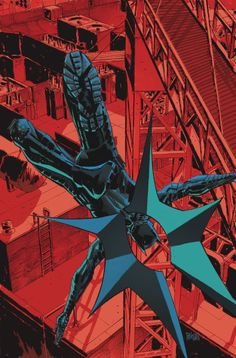 *The winged-bat free falls above Gotham*