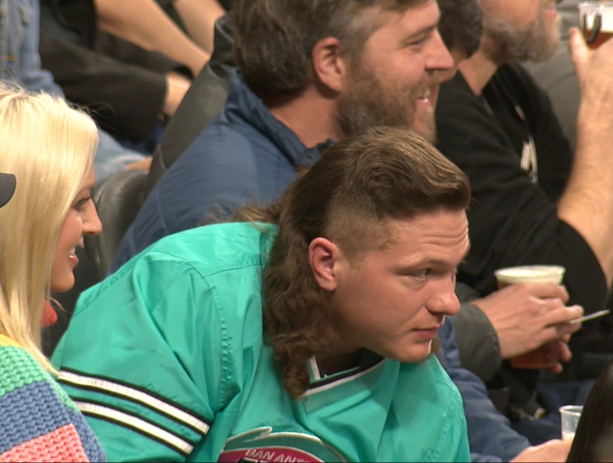 adamthephotog (@adamthephotog) on Twitter photo Best Mullet in the city... this guy at the <a href="/spurs/">San Antonio Spurs</a> vs <a href="/LAClippers/">LA Clippers</a> #mullet #joedirt <a href="/sarampage/">San Antonio Rampage</a> @InstantReplaySA Best Mullet in the city... this guy at the <a href="/spurs/">San Antonio Spurs</a> vs <a href="/LAClippers/">LA Clippers</a> #mullet #joedirt <a href="/sarampage/">San Antonio Rampage</a> @InstantReplaySA