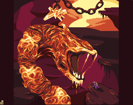 ROR2 Overloading Magma Worm Humanization pixeled by Prismatic-Pinky on  DeviantArt