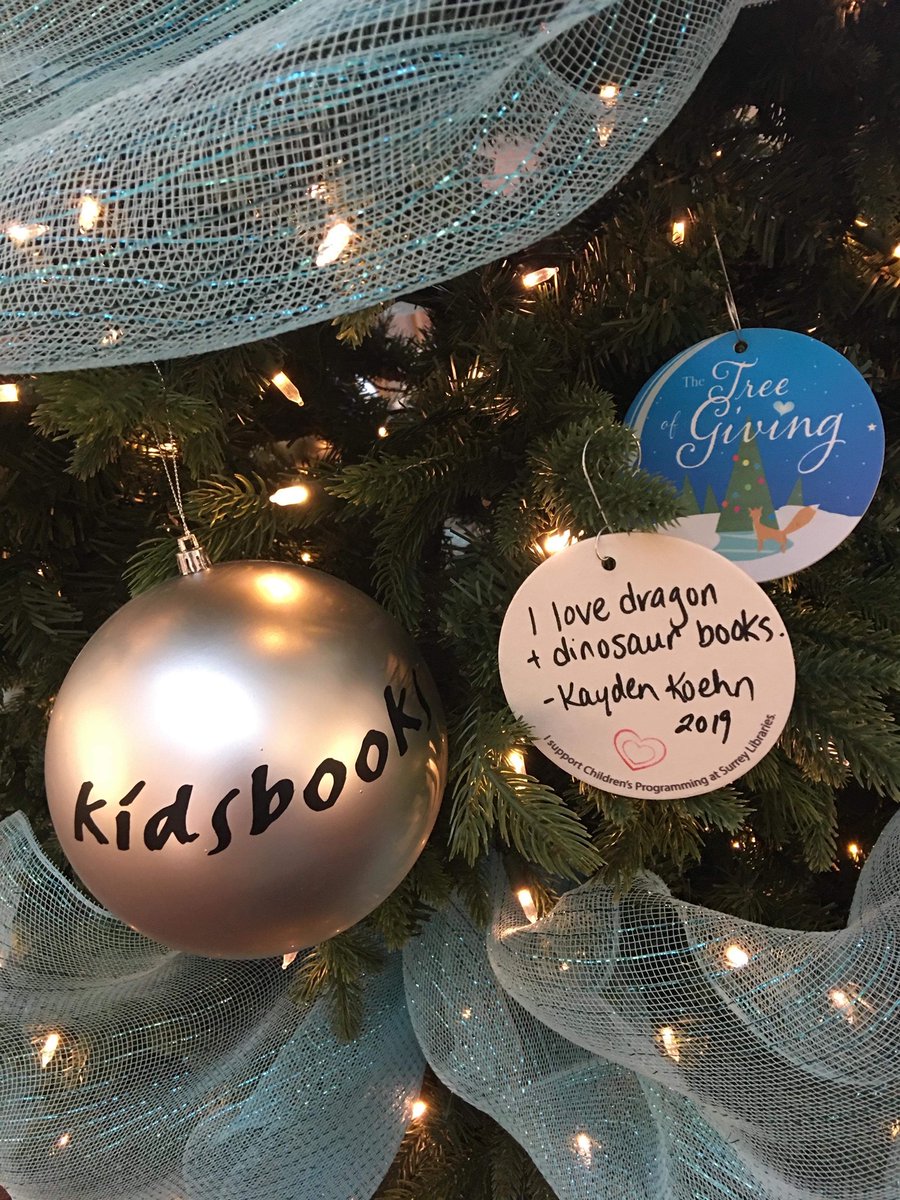 surreylibrary's tweet photo. Get creative! Decorate our Tree of Giving with an ornament you add your own artistic touches to! Just $5 and it supports our children's programs. Available at all our branches until Jan 4. https://t.co/OxJ4jUmT0d #treeofgiving https://t.co/kg5bvpNDtV