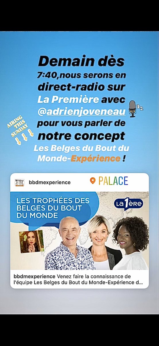 À demain ! 🤩 <a href="/AdrienJoveneau/">Adrien Joveneau</a> #lesbelgesduboutdumonde