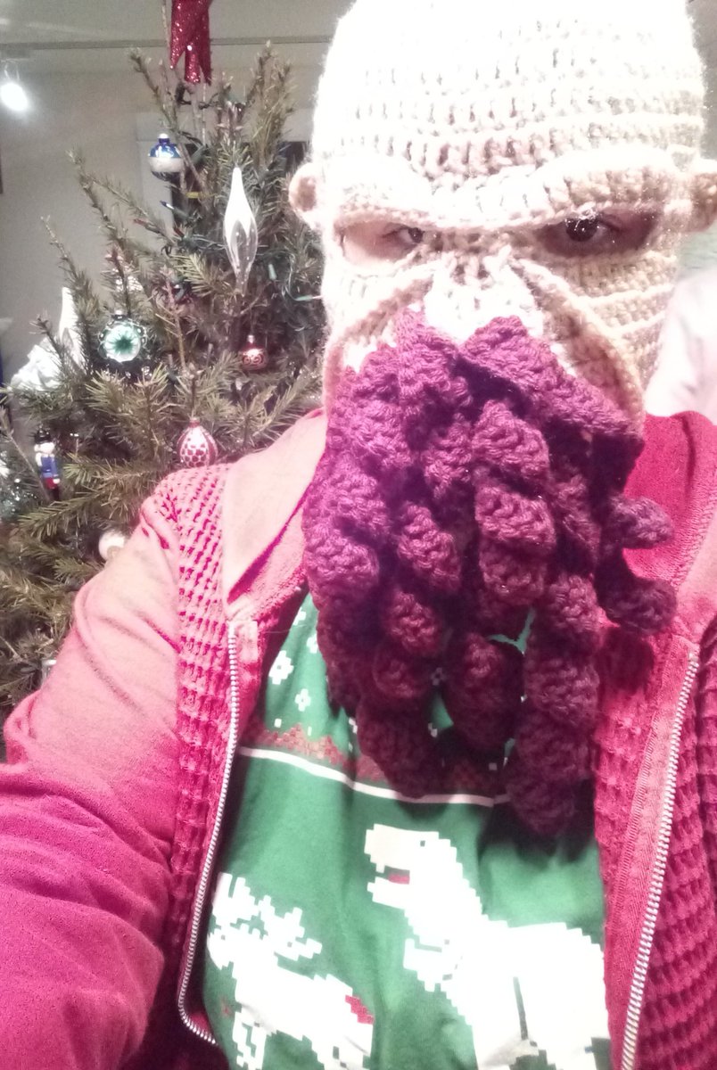 BatsyKat's tweet photo. Happy Solstice! ❤️ Ood Kappa

(Project information: https://t.co/Bx7vgYdsr9)
#ood #doctorwho #crochet https://t.co/JgSsAJJjBe