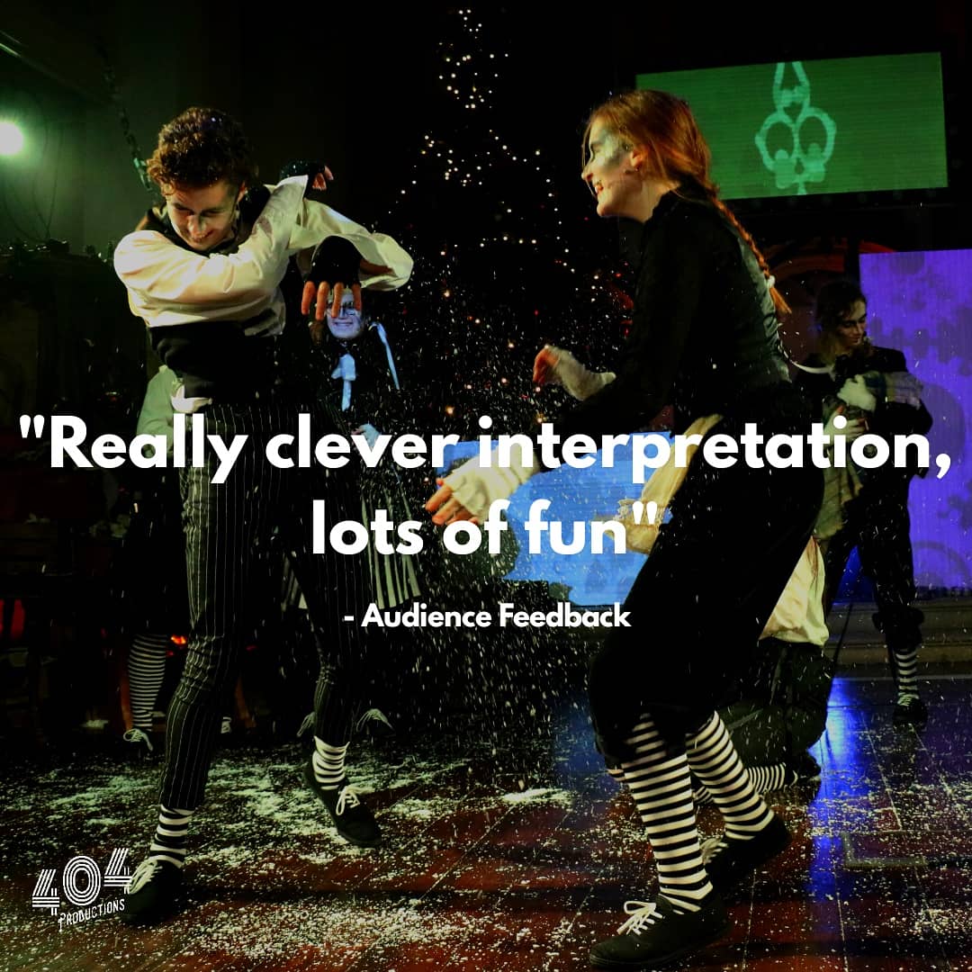404_collective's tweet photo. We've had some fab feedback from the first three shows of #404ChristmasCarol. There's limited availability for the rest of the run so get booking fast! @RoyalVictoriaCP
@hantsconnect
#LoveRVCP 🎧📺❄️🎩

https://t.co/FCnoHWi5Sr https://t.co/scXXxLfEbo