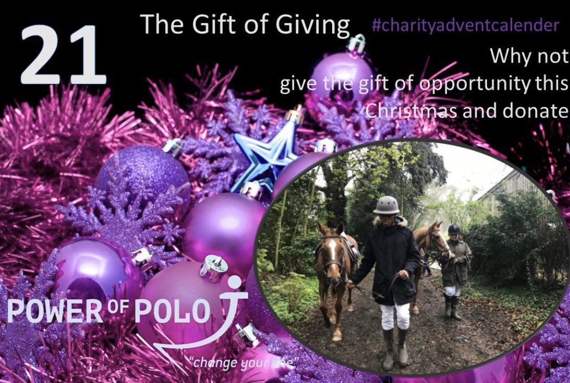 powerofpolo's tweet photo. #charityadventcalender #25daysofgiving 
Day 21 – NEW SKILLS
Learning is a core aspect to the PoP programmes, not just learning new skills, but skills in unfamiliar environments such as stables and fields with horses.If you want to give https://t.co/hmflxDRivX https://t.co/fI5Q7AXN5q
