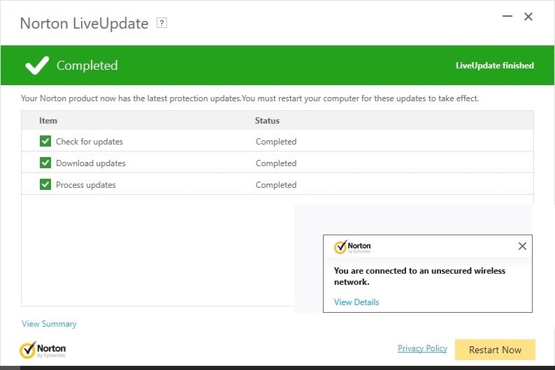 My_T60's tweet photo. WHAT THE FUCK IS THIS GOING ON, IS WINDOW 10 OR NORTON SPYWARE. Where is that adapter on the system, so it can be uninstalled??
Picture relevant for this post.
And why is Norton loads so slowly, and why the heck  has it begun to need restard after updates
@symantec @Microsoft https://t.co/YYx7Oe30Ut