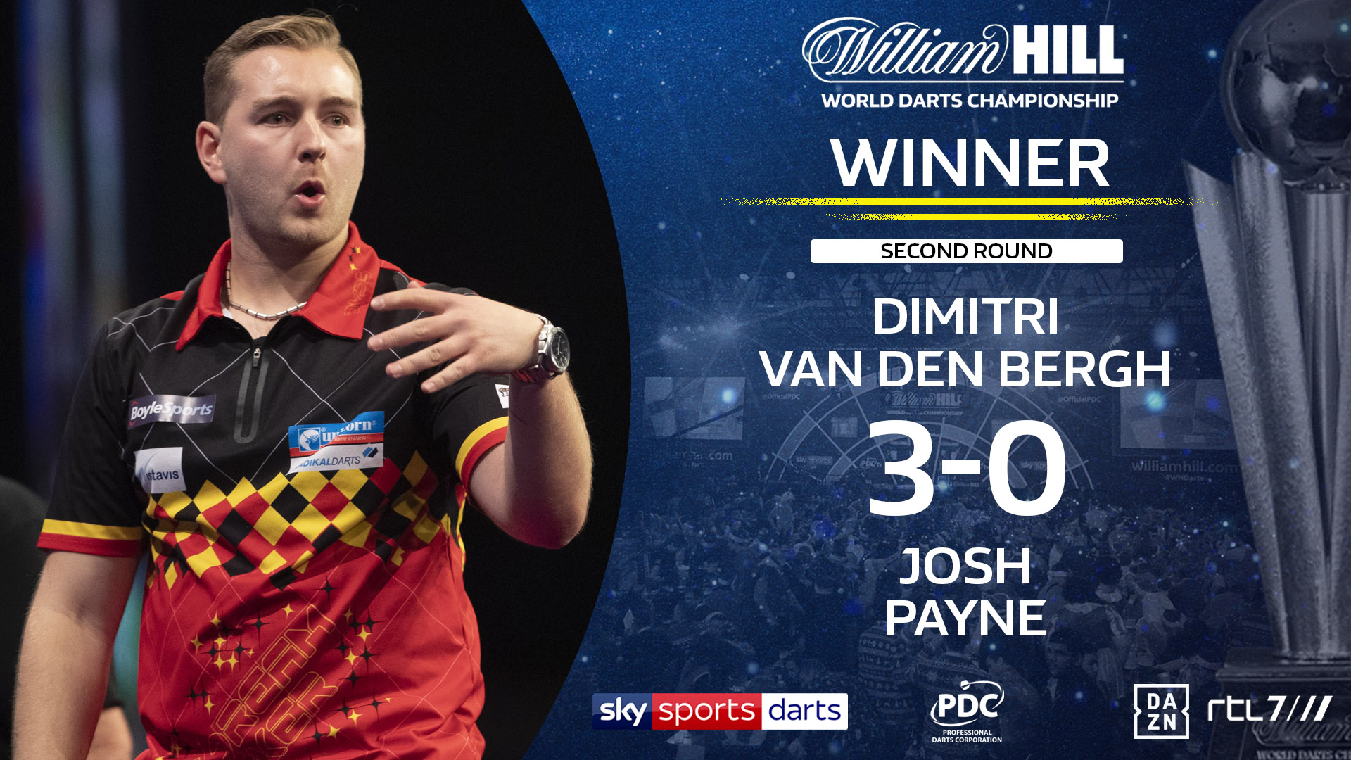 PDC Darts on Twitter "WINNER! Dimitri Van den Bergh produces the