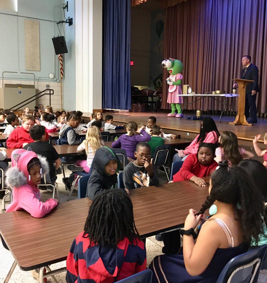 Roosevelt recognizing our PBIS Stars for November and December.  A proud day for this Principal!