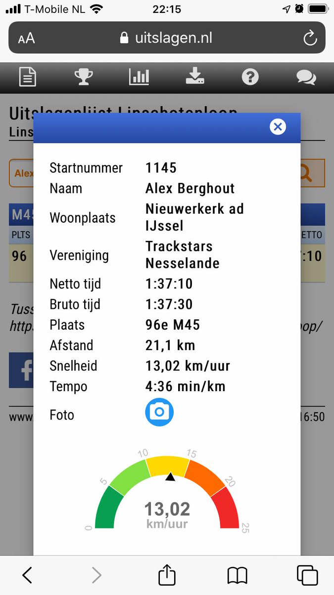 Mooie prestaties van onze lopers <a href="/ReneDijke/">Rene van Dijke</a> en Alex Berghout bij de <a href="/linschotenloop/">LinschotenLoop</a> 
#rotterdam #nesselande #zuidplas #hardlopen #atletiek #running #marathon