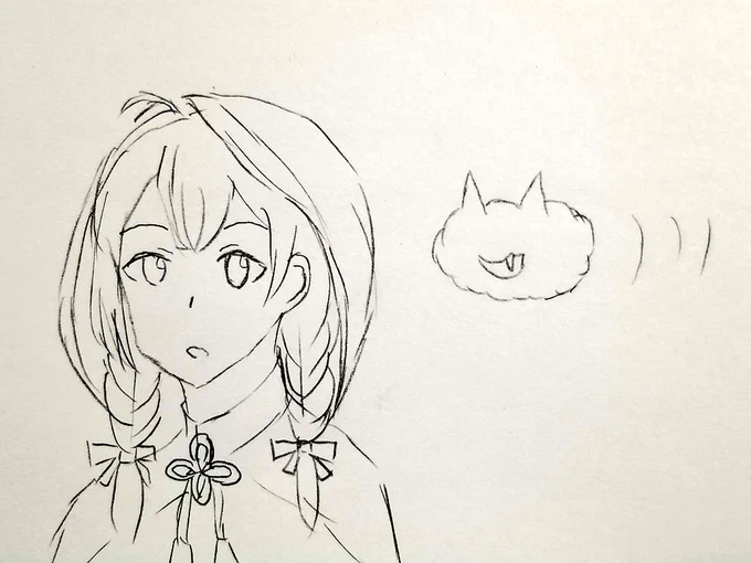峯雲さんと勘違いして神州丸さんを驚かそうとしている雲さん https://t.co/RLbRAYbuIE