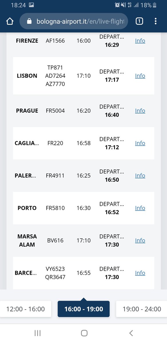 esobron's tweet photo. @vueling Por favor, no nos contéis mentiras que, aunque es cierto que algunos vuelos se han desviado a la tarde, se ha recuperado la normalidad tanto en Florencia (destino) como en Bolonia (supuestamente donde estaba nuestro avión) y en Bilbao. 1/2 https://t.co/F6HvmbYgZ6