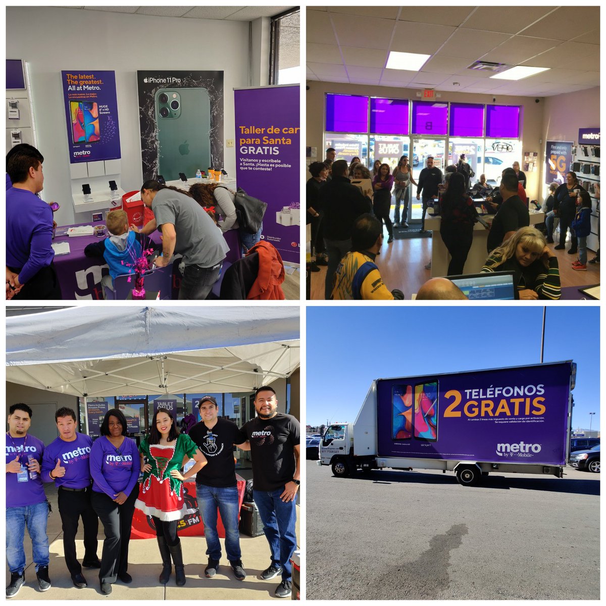 Painting the Town purple for the last Saturday before X-mas!! #PurpleLife #WeAreMetro #MetroByTMobile