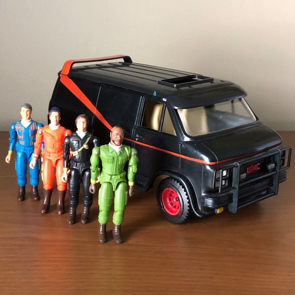 reactionfigure's tweet photo. Galoob The A-Team van and action figures via collector David Augspurger. https://t.co/sSOjoVhgCh