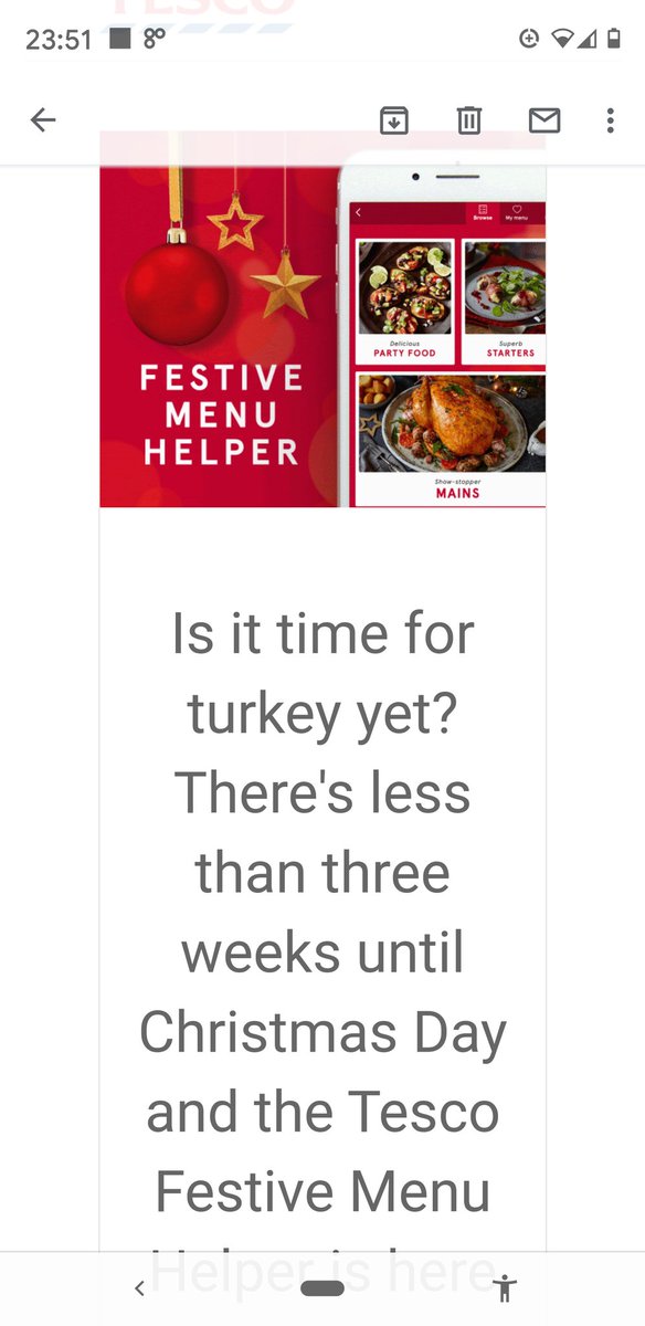 Got this email from <a href="/Tesco/">Tesco</a> today. Phew... I can relax a bit then 😉