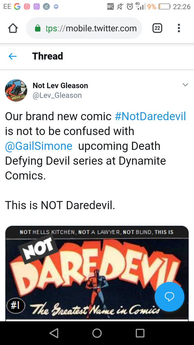 COMMI3MARK's tweet photo. As of today we have given away 742 #free copies of #NOTDaredevil.

Just another 8,360 till we pass Gails figure for #DeathDefyingDevil number one. 

RT, like, comment w/e, just let me know you want a free copy. https://t.co/ShWZIBR8TZ