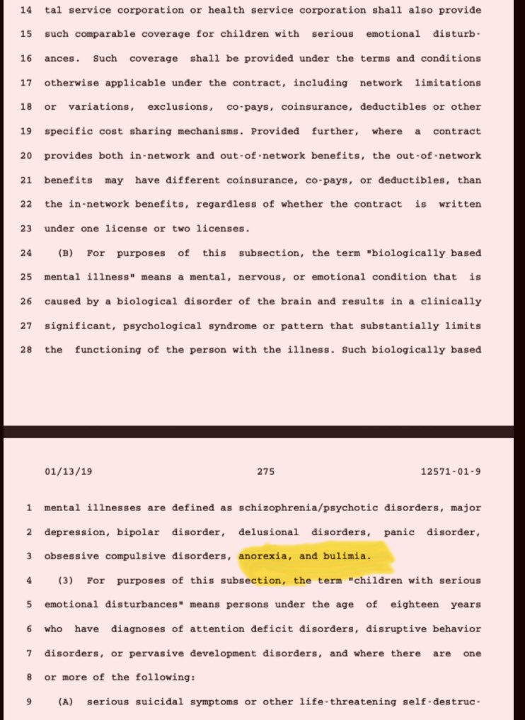 Cuomo: “I’m vetoing @Biaggi4NY and @nily’s bill that expands coverage of eating disorders beyond anorexia and bulimia because of updates in the insurance law during budget”

Also Cuomo: ~writes a budget that only specifies anorexia and bulimia as biological mental illnesses~