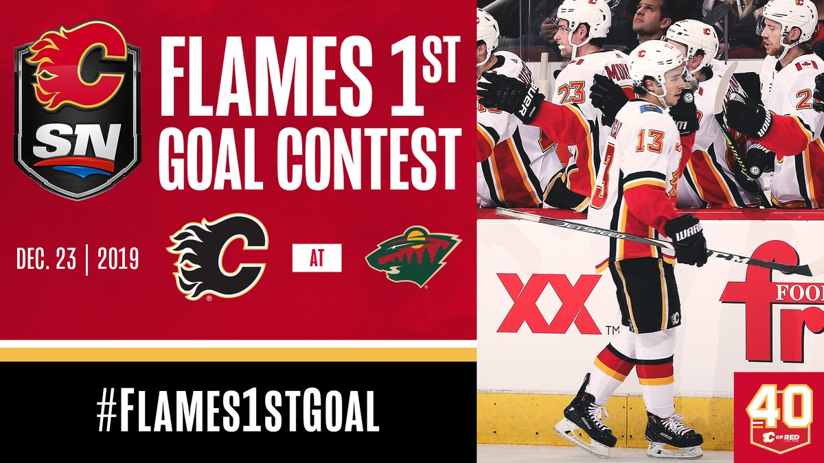 NHLFlames's tweet photo. .@Sportsnet Flames First Goal time!

Tell us who you think will open the scoring for us for a chance to win tickets to our game vs. New York on Jan. 2! Use the hashtag #Flames1stGoal to enter! 

A winner will be selected randomly from the correct entries. https://t.co/bXu1TWpgfj
