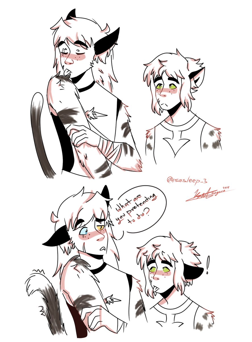 isasleep_3's tweet photo. Keia don't feel comfortable with others helping them to grooming, it have been always just themselves, but in the other hand, a little bit of help will be okay.
#magict #magicatsquad #shera https://t.co/LOFPUXumG9