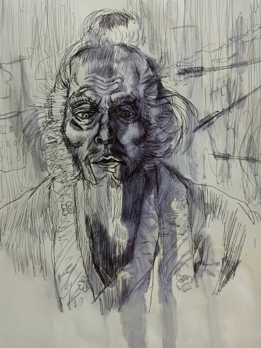 neemalennainee's tweet photo. Tatsuya Nakadai in RAN(1985)
#pendrawing #tatsuyanakadai #akirakurosawa #ran1985 https://t.co/fz24T7Zc03