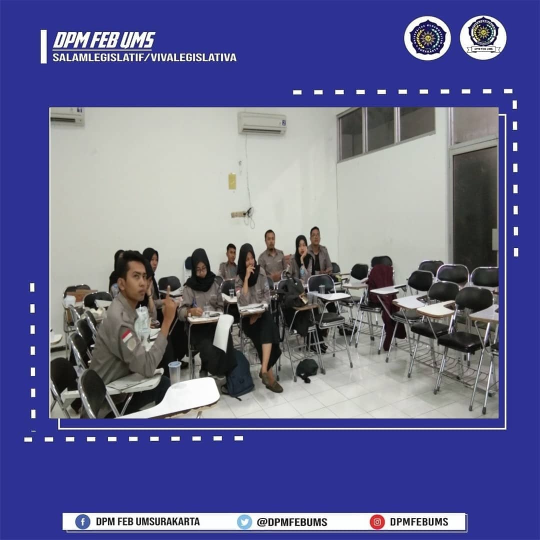 Alhamdulillah telah terlaksana Rapat Pleno 2 DPM FEB UMS pada tanggal 17-18 Desember 2019. Semoga evaluasi yg telah telaksana dapat dijalankan dan kekurangan yg masih ada dapat diperbaiki kedepannya. Aamiin
#DPMFEBUMSSolutifdanBerkarakter
#VivaLegislativa!
#Salamlegislatif!