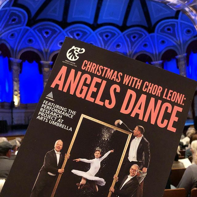 jminter's tweet photo. Christmas with @chorleoni : Angels Dance featuring @artsumbrella at @vancivictheatres .
.
#christmasconcert #chorleoni #menschorus #angelsdance #choir #theorpheum #theatre #christmasmusic #artsumbrella #dance #Vancouver https://t.co/crNfoQwaAR