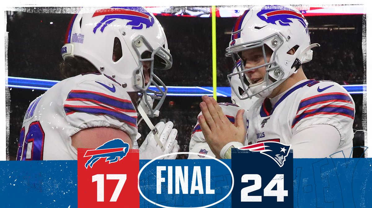 BuffaloBills's tweet photo. Final from Foxborough.

#BUFvsNE highlights: https://t.co/4lqREiRrer https://t.co/JYs93Qa0hT