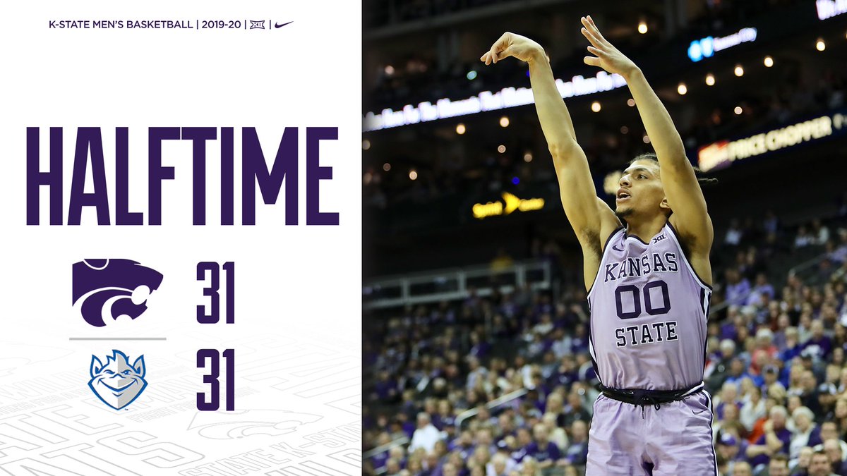 KStateMBB's tweet photo. Tied at the half.
#KStatMBB 31
St. Louis 31 https://t.co/8ZtUQjo4i3