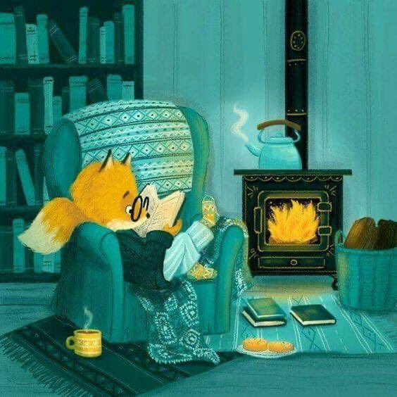 ReadMoreZone3's tweet image. Just a cozy fox, reading a book, waiting for Santa
📷  Pinterest
