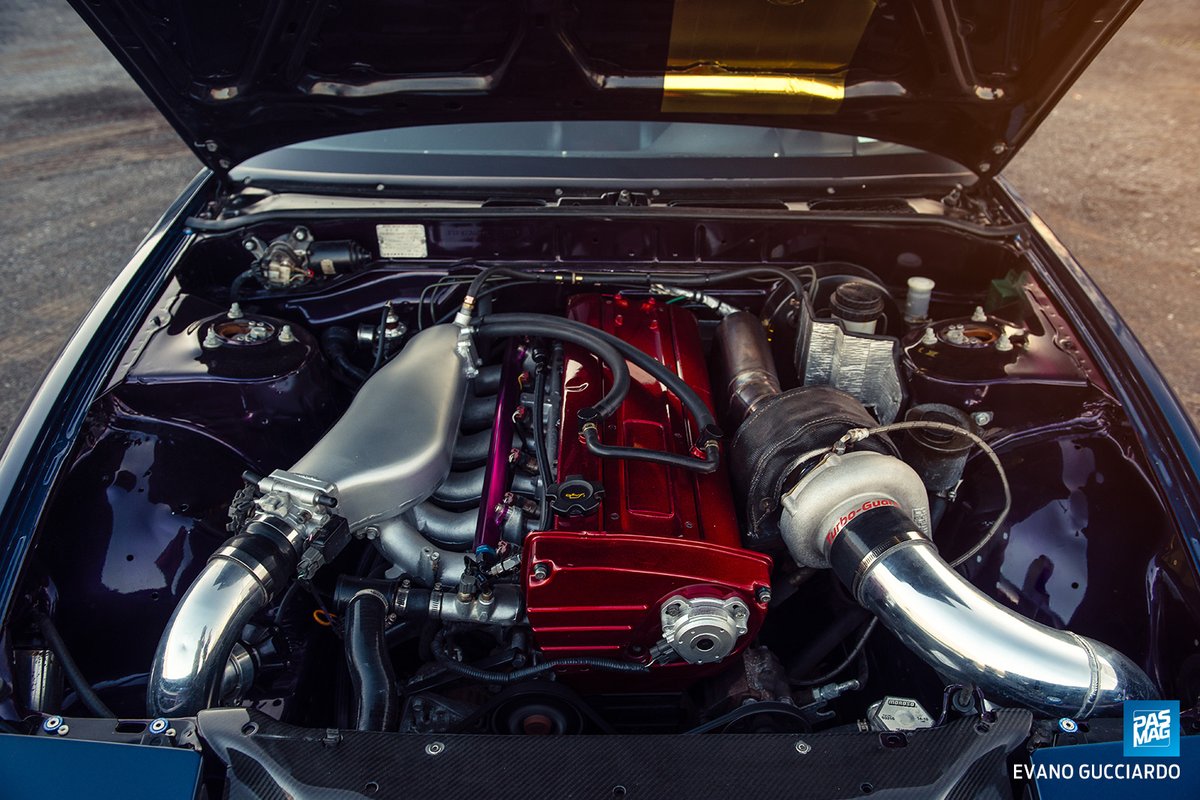 PASMAG's tweet image. #PrecisionTurbo equipped #RB20DET powered S13 240SX. bit.ly/38TfiiG

#pasmag #tunerbattlegrounds #nissan #s13 #240sx #schassis #meganracing #tial #knfilters #sard #walbro #ngk #ecumaster #bosch