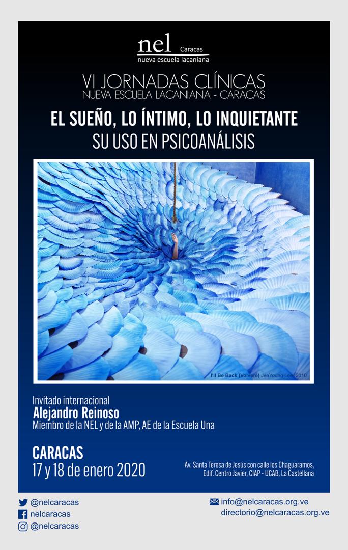 NelcfCaracas's tweet photo. VI Jornadas Clínicas. El #sueño, lo #intimo, lo #inquietante. Su uso en psicoanálisis https://t.co/kV2bYjy6A8