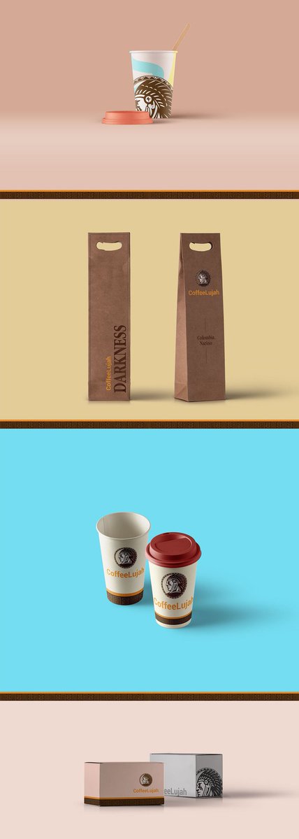 CoffeeLujah branding -packaging