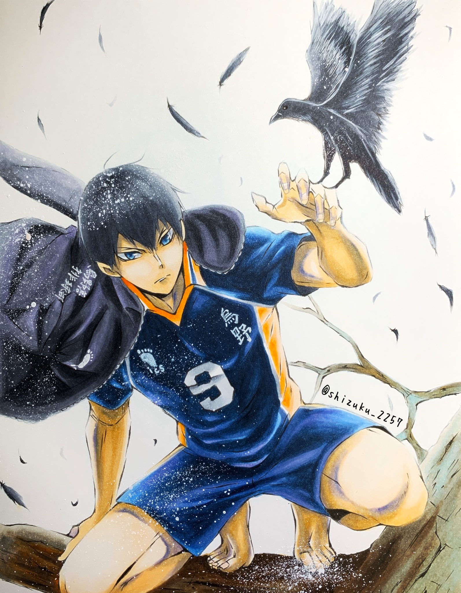 yuzupon в X: „飛雄ちんおめでと🎂 #ハイキュー #影山飛雄 #模写