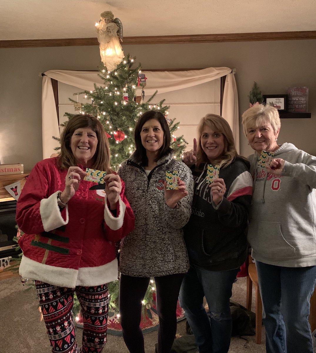 And the tradition continues....Winners of the Christmas Scavenger Hunt. Thanks to the Majestics for hosting. Merry Christmas!