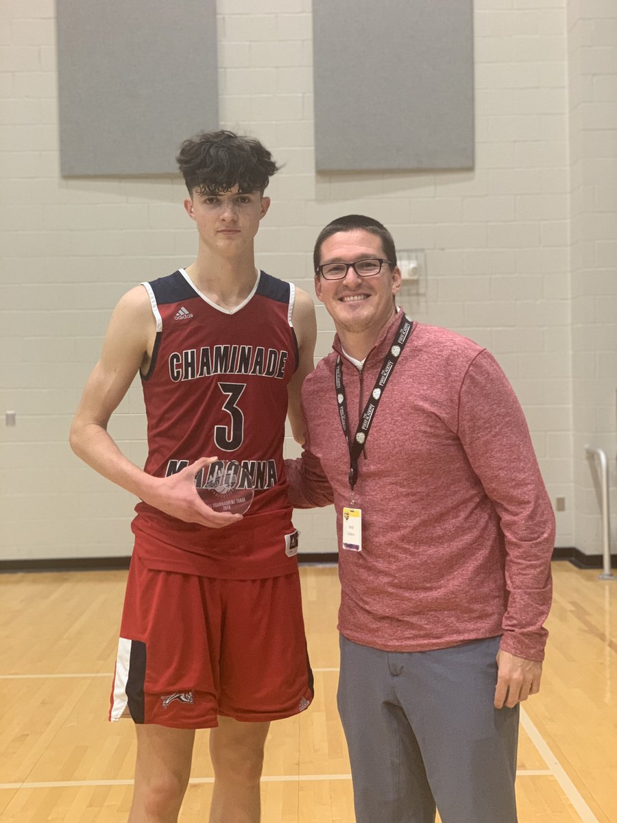 TcbInvitational's tweet photo. Our seventh selection for the All-Tournament Team is @johnnyoneil14 from @CMLions_Sports 

Johnny averaged 

- 17.5 PPG
- 6.8 RPG
- 3.5 APG

#tcbinvitational https://t.co/EciGLqvlIl