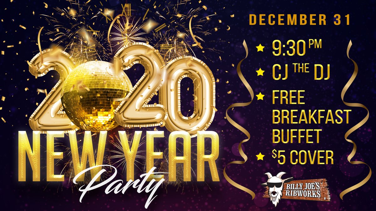 NYE 2020! Come on down to the waterfront and join the hottest crowd anywhere. Party starts at 9:30 with CJ the DJ, Free Breakfast Buffet after midnight, and a low $5 cover.  #ribworks #newburghny #hudsonvalley #party #waterfront #bbq  #NYE #2020