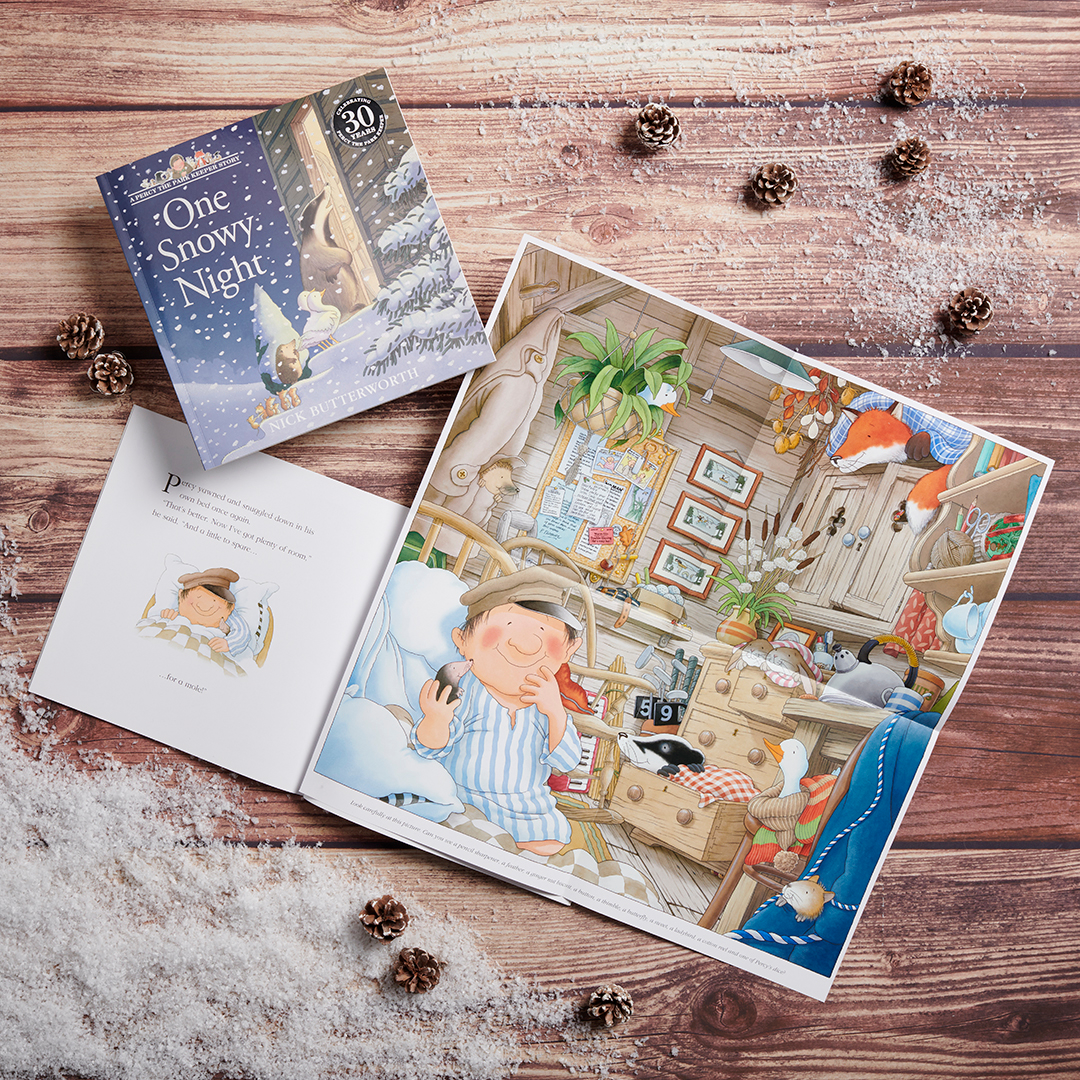 HarperCollinsCh's tweet photo. Happy Winter Solstice! If you've already got the winter chill, why not snuggle up with your little one and read One Snowy Night, the iconic story in the classic series by bestselling author, Nick Butterworth? https://t.co/7pjFLZ0ATi #Percy30 #Christmas https://t.co/S0Que37Ofl