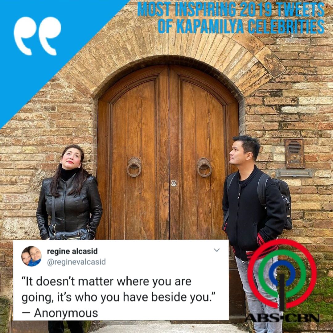 ABSCBN's tweet photo. Agree rin ba kayo kay @reginevalcasid, Kapamilya? 😍

Saan kayo pumunta ngayong Pasko at sino ang kasama ninyo? Tweet your answer below! 👇

Merry Christmas, Kapamilya! 🎄🌟 https://t.co/fs1t9gPyWy