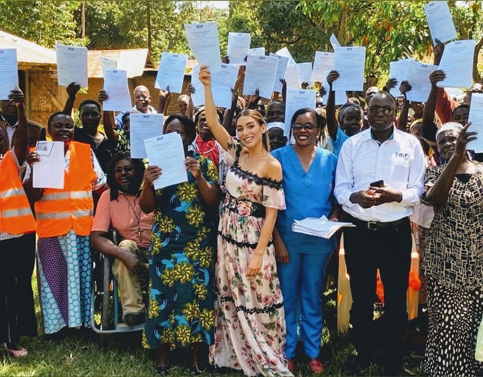 Former  @Cristiano Ronaldo girlfriend Elisa de Panicis has now been brought into the country by Mwale Medical Centre folks to register and “sponsor “ villagers to  @nhifkenya enrolment.