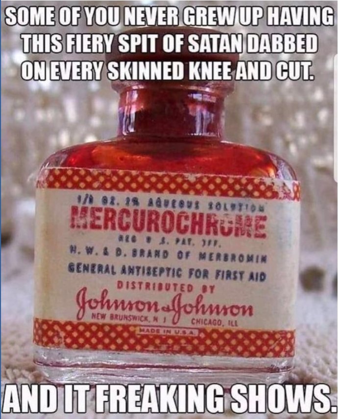 mylindaelliott's tweet photo. Boy do I remember this stuff!
#mercurochrome
#redstuff https://t.co/gFpAMpfaCn