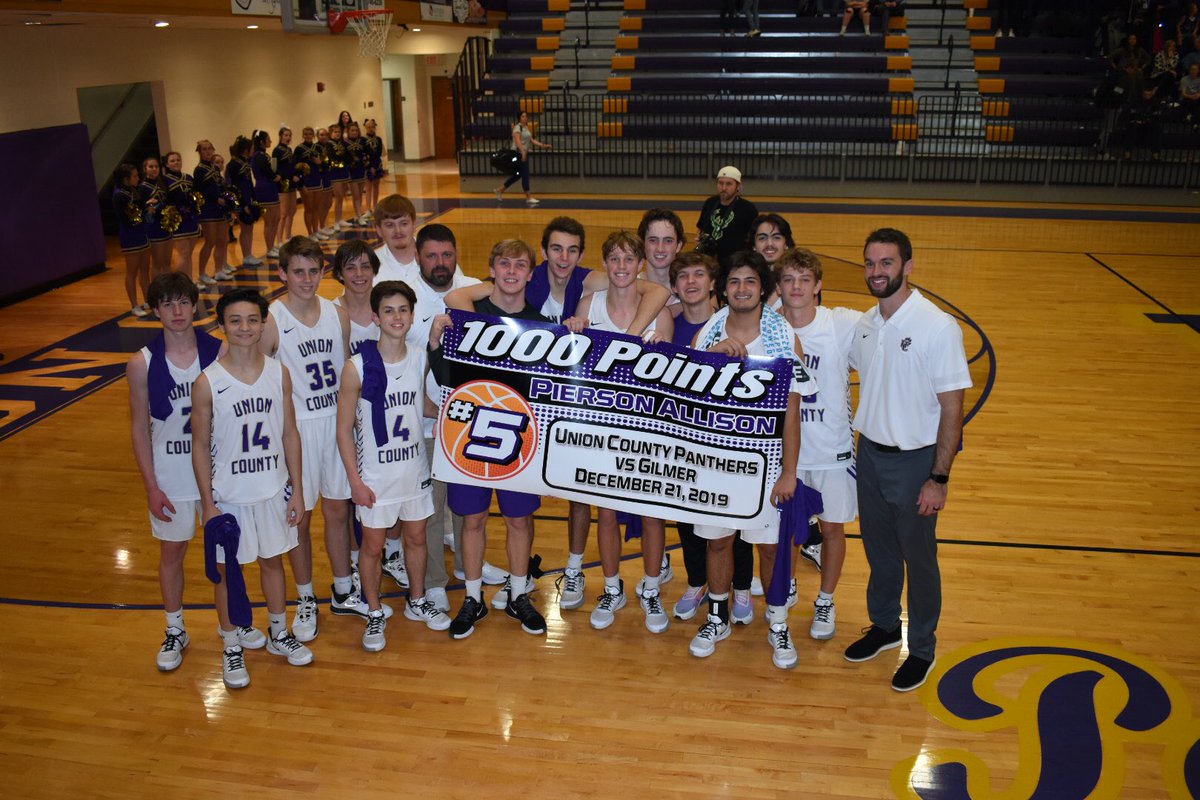 ‘Twas a great night for <a href="/ucpanthersbball/">Union County Men’s Basketball</a> ‼️
<a href="/pierson517/">Pierson Allison</a> scores his 1,000th point, <a href="/LakeHughes1/">Lake Hughes</a> caught 🔥 in the 2nd half (7 threes) &amp; the team came away with a huge 73-43 win. Great way to go into the break. See you all at the Christmas Tourney in Towns Co.