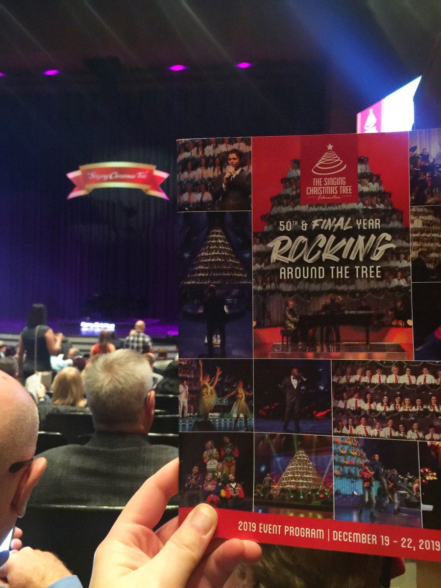 sashostak's tweet photo. Date Night - Paula and I are taking in the 50th and Final Singing Christmas Tree performance, by @JohnCameronEnt on its next to last evening.  All net proceeds from ticket sales go to mental health initiatives in Alberta. #YEGsingtree #RockingAroundTheTree https://t.co/Ie5KA340PB