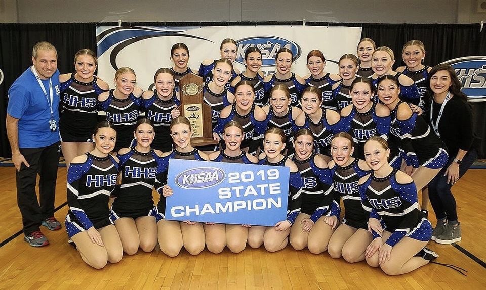 hhsdanceteams's tweet photo. KHSAA Large Varsity Pom Champions - Highlands High School Bluebirds! #BackToBack #StateIsForTheBirds https://t.co/pHAFzmKmF7