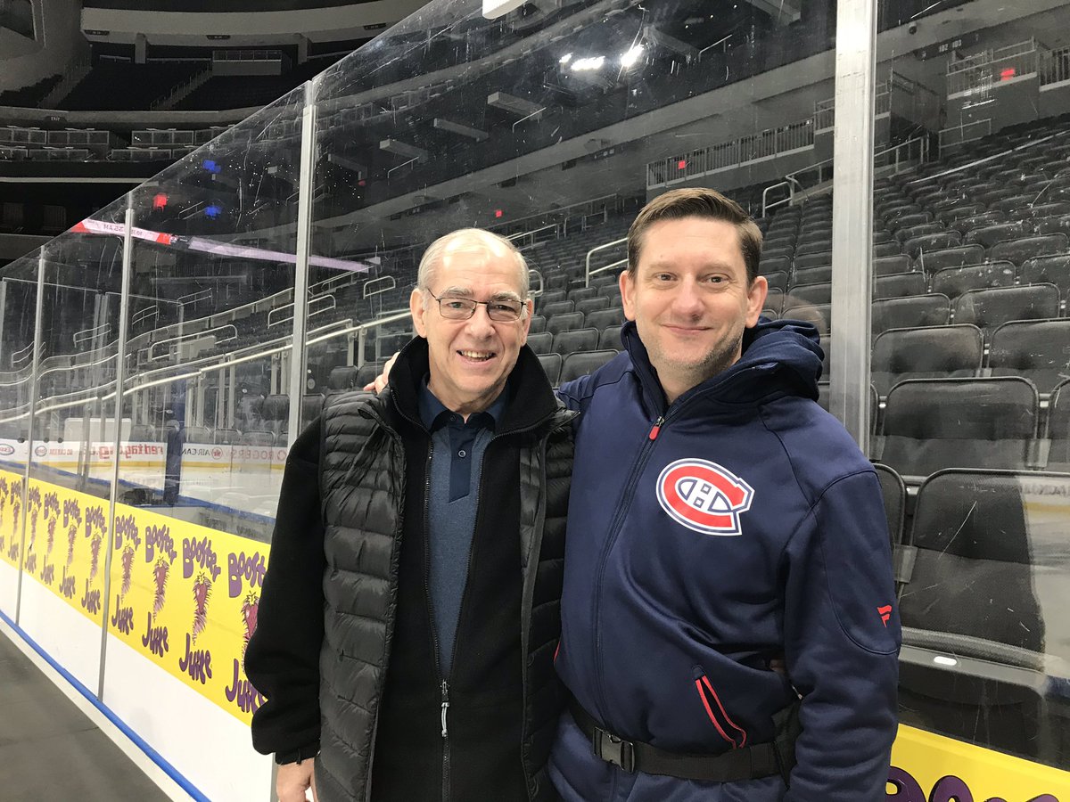 StangmanAT's tweet photo. I was honoured to spend  some time at practice with former Oilers Head AT &amp; HOFer Ken Lowe this morning in Edmonton.  #Legend #PHATS #HockeyAT #GoHabsGo https://t.co/yTL7fFMXVT
