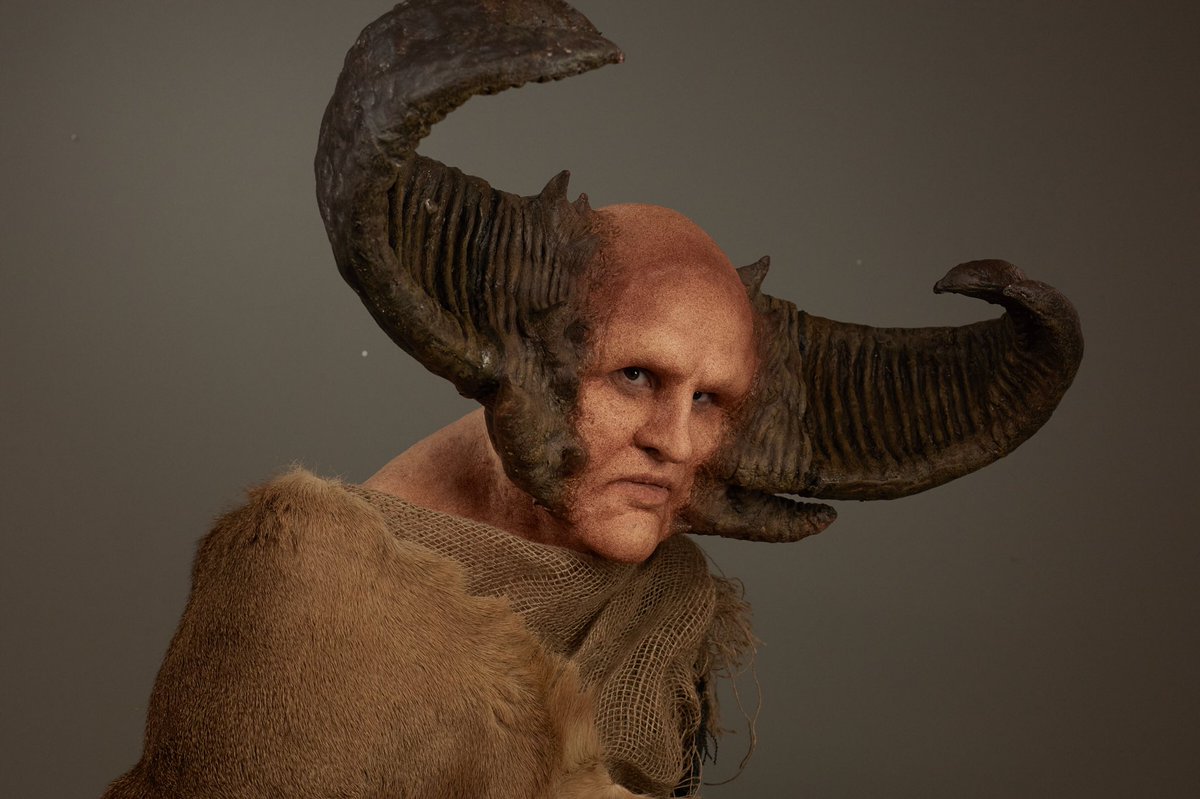 jpspiders's tweet photo. Finally finished with my spfx class at Amua! Can’t believe it’s already over. This is my final makeup look I did for the course. A giant, who was cursed with grotesque horns. To add to his misfortune, he was given a cruel name, Morogolus Corniculatus, meaning “Horned Fool”. https://t.co/pK9jo6qrcR