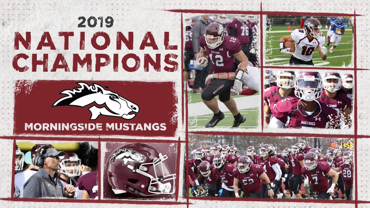 NAIAFBALL's tweet photo. 40-38 Morningside, Final. The Mustangs repeat as champs!
https://t.co/W8O3eqbPP5 https://t.co/R2qzySNT4W