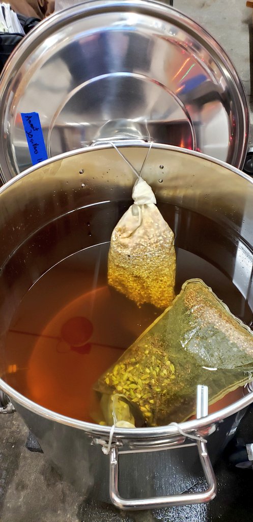 Our aquavit sales have erupted! <a href="/TotalWine/">Total Wine & More</a> continues to order more and more. Here's our next 30 gallon batch. Gotta love the process. #YummyYummy #MyFirstWorldProblem #americassmallestdistillery <a href="/AquavitAcademy/">Skål</a> <a href="/AquavitWeek/">Aquavit Week</a>