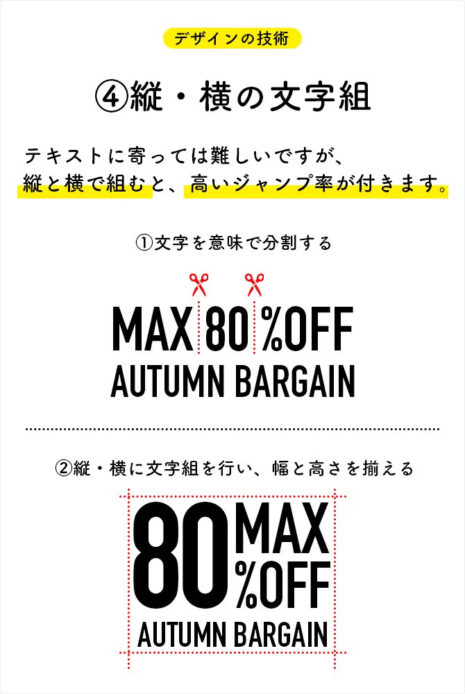 文字の並べ方はこの4つのルールを守ることでかっこよくなります！！！