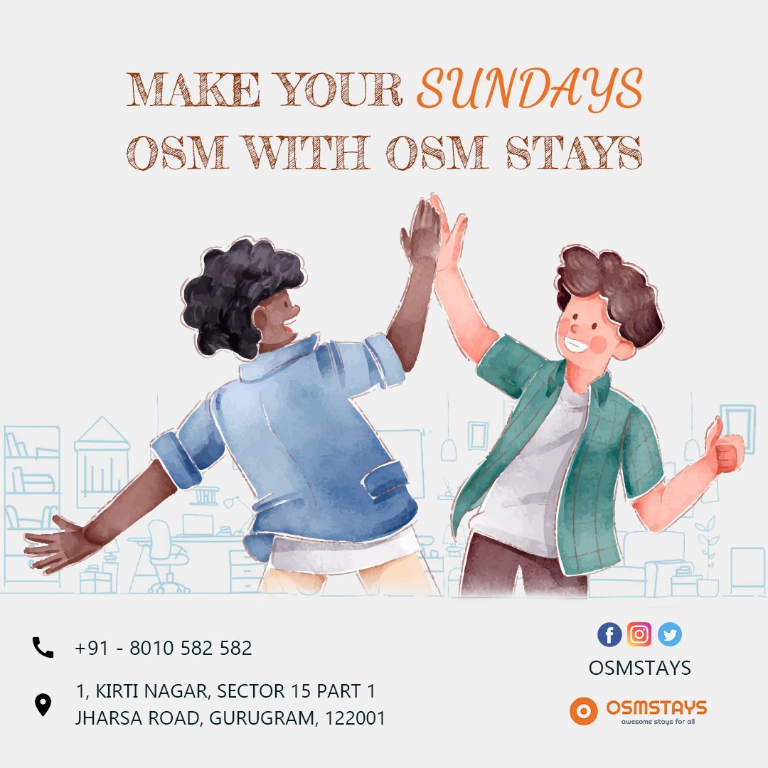 osmstays's tweet photo. Sundays will surely become fun days with OSM STAYS!!
#pg #boyspg #girlspg #guesthouse #apartment #flat #hostel #girlshostel #boyshostel #osmstays #meal #flats
#flatsonrent #room #roononrent #roomrent #home #house #gurugram #gurgaon #pgforboy #pgforgirl https://t.co/GO4Zys1qRZ