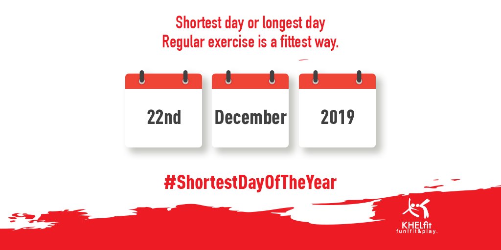 KhelfitIndia's tweet photo. #ShortestDayOfTheYear
Even on the shortest day of the year, let’s not forget to keep yourself fit and perform workout daily. https://t.co/X9Ut5klEQV