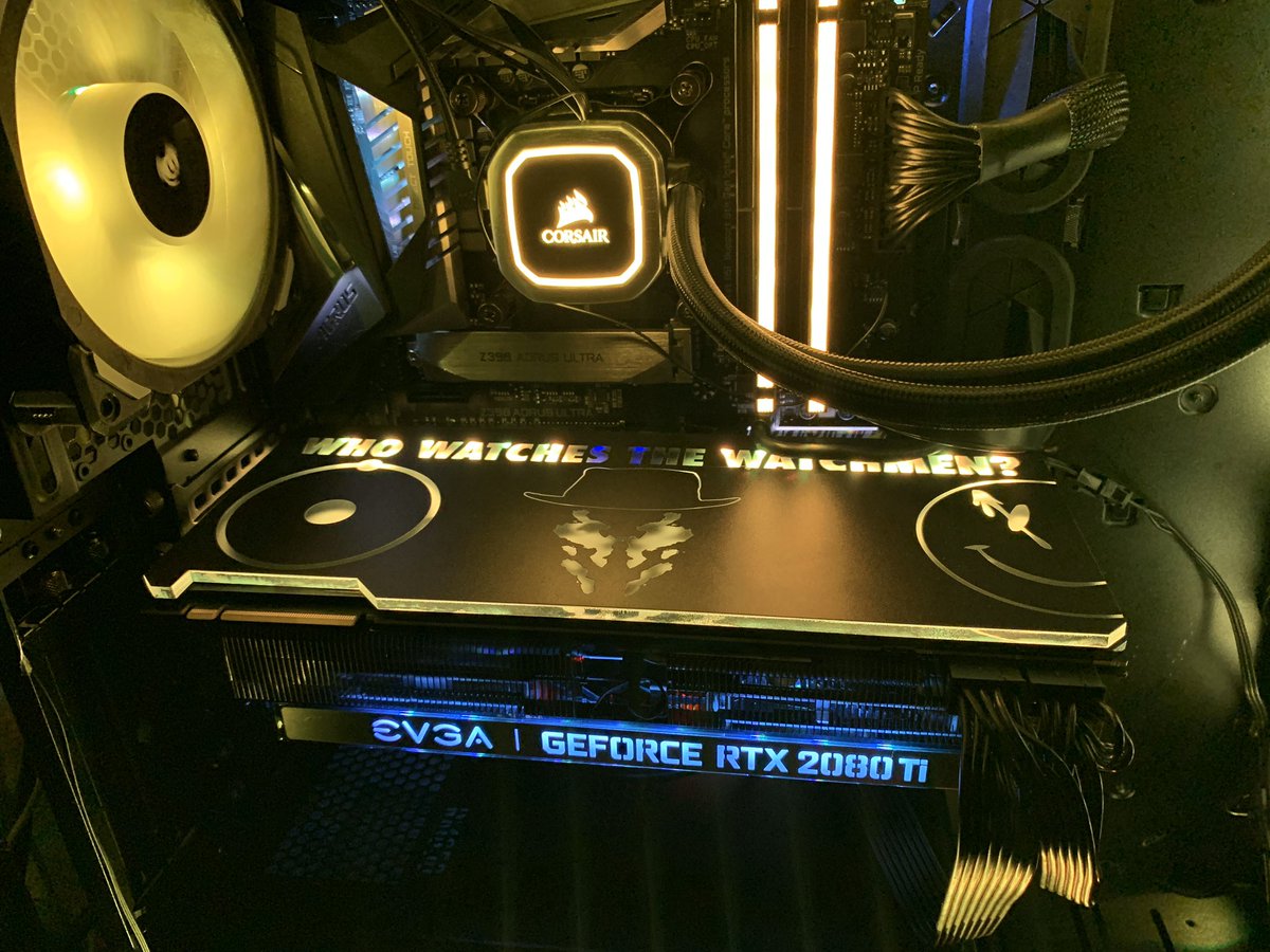 AenSulpak's tweet image. This rig is becoming a monster. Thanks for the addiction @CORSAIR !!! Thank you @V1Tech for the custom gpu plate. Looks amazing!!! 
#v1tech #corsair #pc #watchmen #gaming #custompc #pcbuild